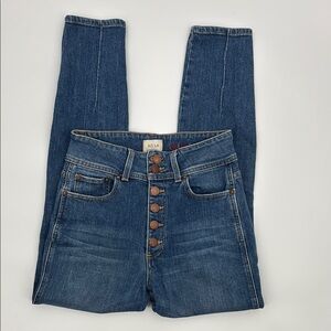 Alice & Olivia AOLA High Rise Skinny Jeans Tease Me, Size 27